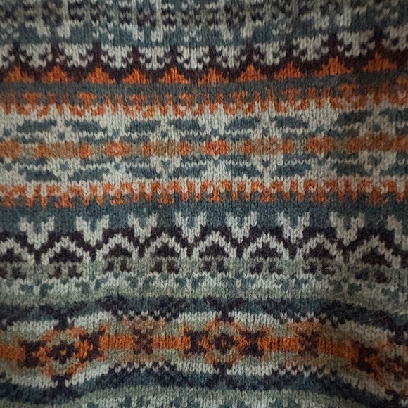 J. Crew Shetland Wool Fair Isle Sweater--Small - Picture 2 of 2
